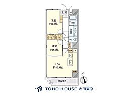 スカイ・エスタ 2LDKの間取図画像