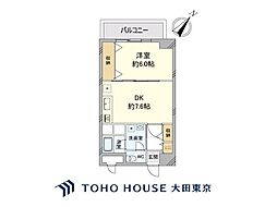 秀和恵比寿レジデンス 1DKの間取図画像