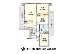 グランイーグル矢口 3LDKの間取図画像