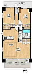 ガーラ・レジデンス川口西青木 2LDKの間取図画像