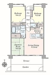 レーベンハイム戸田ソルヴィータ 3LDKの間取図画像