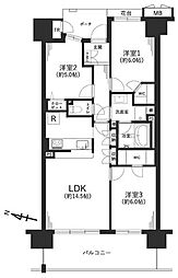 ビィオルド戸田公園 3LDKの間取図画像