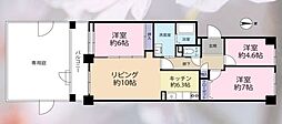 ユーアイコーポ川口 3LDKの間取図画像