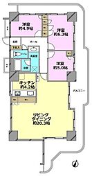 スカイフロントタワー川口 3LDKの間取図画像