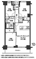藤和シティホームズ戸田 3LDKの間取図画像
