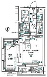 パレステージ練馬III 1LDKの間取図画像