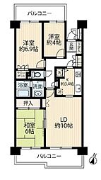 新大宮パーク・ホームズ 3LDKの間取図画像