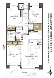 ヴェルビュせんげん台ステーションプラザ 3LDKの間取図画像