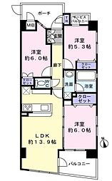 コンフレックス浮間公園 3LDKの間取図画像