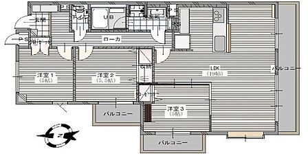 角部屋につき陽当たり・通風良好◎全居室収納ありで生活スペースをすっきり保てます。