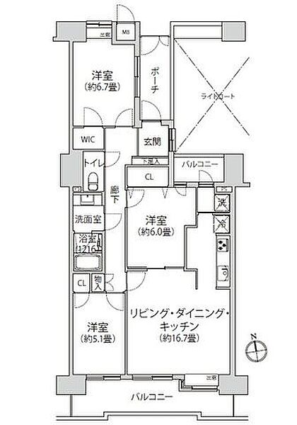 間取りを拡大表示