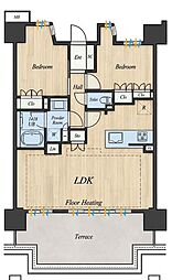 ライオンズ川口並木グランゲート 2LDKの間取図画像