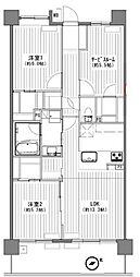 ビューアリーナ朝霞台 2SLDKの間取図画像