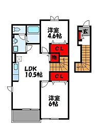 間取図画像 2LDK