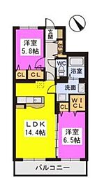 間取図画像 2LDK