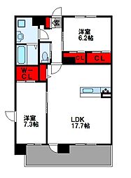 リラス空港東 7階/701