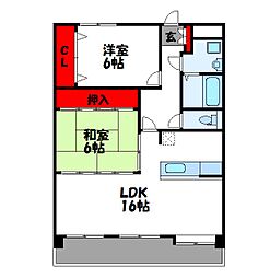 パークサイド十日田1 2LDKの間取図画像