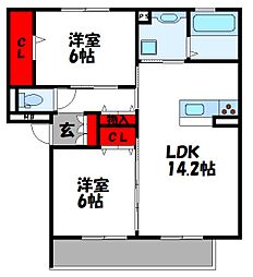 D-roomS・K B棟 2階/202