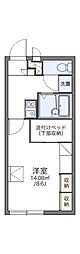 レオパレスKAIKE 1Kの間取図画像