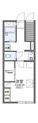 レオパレス住吉 1Kの間取図画像