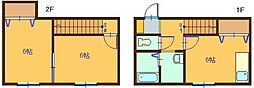 パープル 2DKの間取図画像
