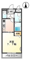 ファヴォーレ 1Kの間取図画像