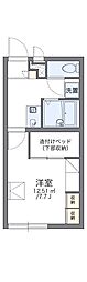 レオパレスラーク 1Kの間取図画像