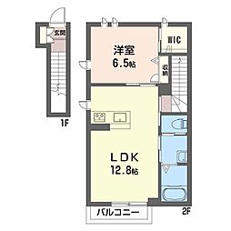 シャーメゾン東イースト 1LDKの間取図画像