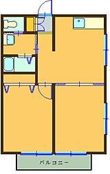 FUGYANON10-D 2DKの間取図画像