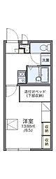 レオパレスホーリーラブ 1Kの間取図画像