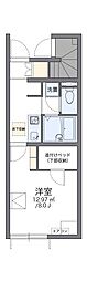 レオネクストセイリン2 1Kの間取図画像