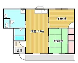 大江マンション 305 ｜ 鳥取県米子市米原 5丁目12番1号（賃貸マンション2LDK・3階・50.20㎡） その2