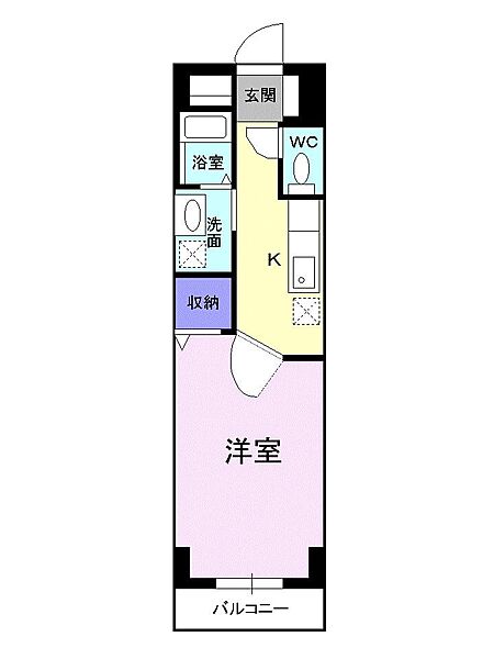 ヴェルアンジュ 605｜鳥取県米子市安倍(賃貸マンション1K・6階・30.00㎡)の写真 その2