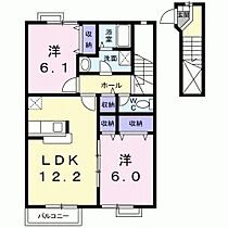 サニーヒルＢ 202 ｜ 鳥取県米子市新開 7丁目（賃貸アパート2LDK・2階・63.30㎡） その2