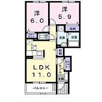 エレガント　ケイ　Ｂ 101 ｜ 鳥取県米子市観音寺新町 5丁目（賃貸アパート2LDK・1階・55.37㎡） その2