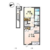 （仮）スターテラスII東福原  ｜ 鳥取県米子市東福原 8丁目（賃貸アパート1LDK・2階・42.82㎡） その2