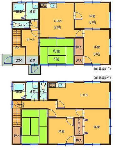 間取り 米子市河岡