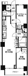 オープンレジデンシア本郷菊坂 1SLDKの間取図画像