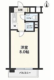 市ヶ谷春日マンション 1Kの間取図画像