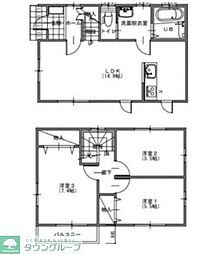 グランソフィアオレンジ 1階3LDKの間取り