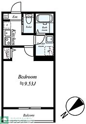 GRADUS八千代台VI 3階1Kの間取り