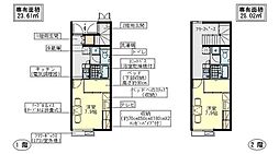 レオパレスニュー　シャルマン 1階1Kの間取り
