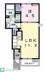 グラン クリュB 1LDKの間取図画像