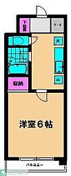 マンションプエンテアルト 1Kの間取図画像