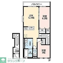 セルティスII 2LDKの間取図画像