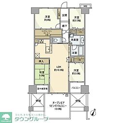 ヴェレーナシティ千葉ニュータウン中央 4LDKの間取図画像