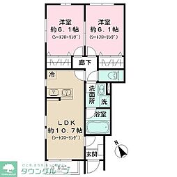 Sun Otto Hills 2LDKの間取図画像