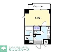 グランジュテ柏 1Kの間取図画像