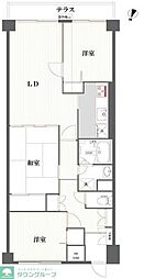 TQレジデンス柏 2SLDKの間取図画像