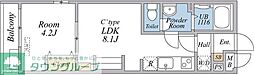 リブリ・スカイブルー 1LDKの間取図画像